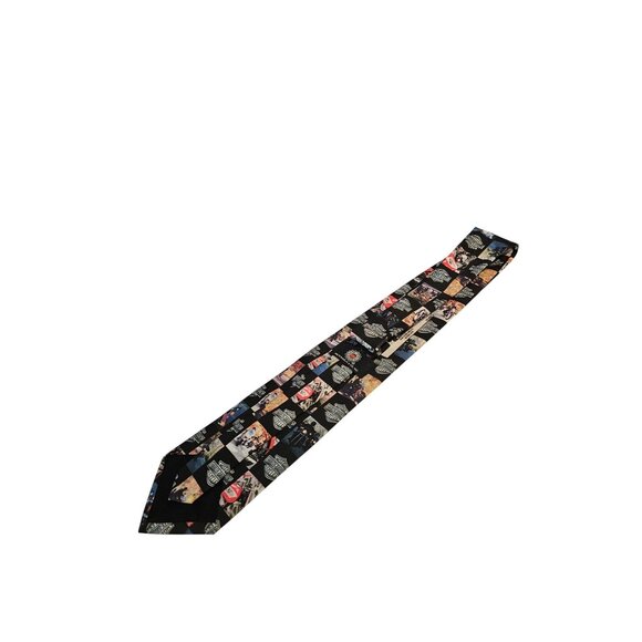 Harley-Davidson Ralph Marlin On The Road Tie 2001 Black Photographs Motorcycles - Picture 4 of 7